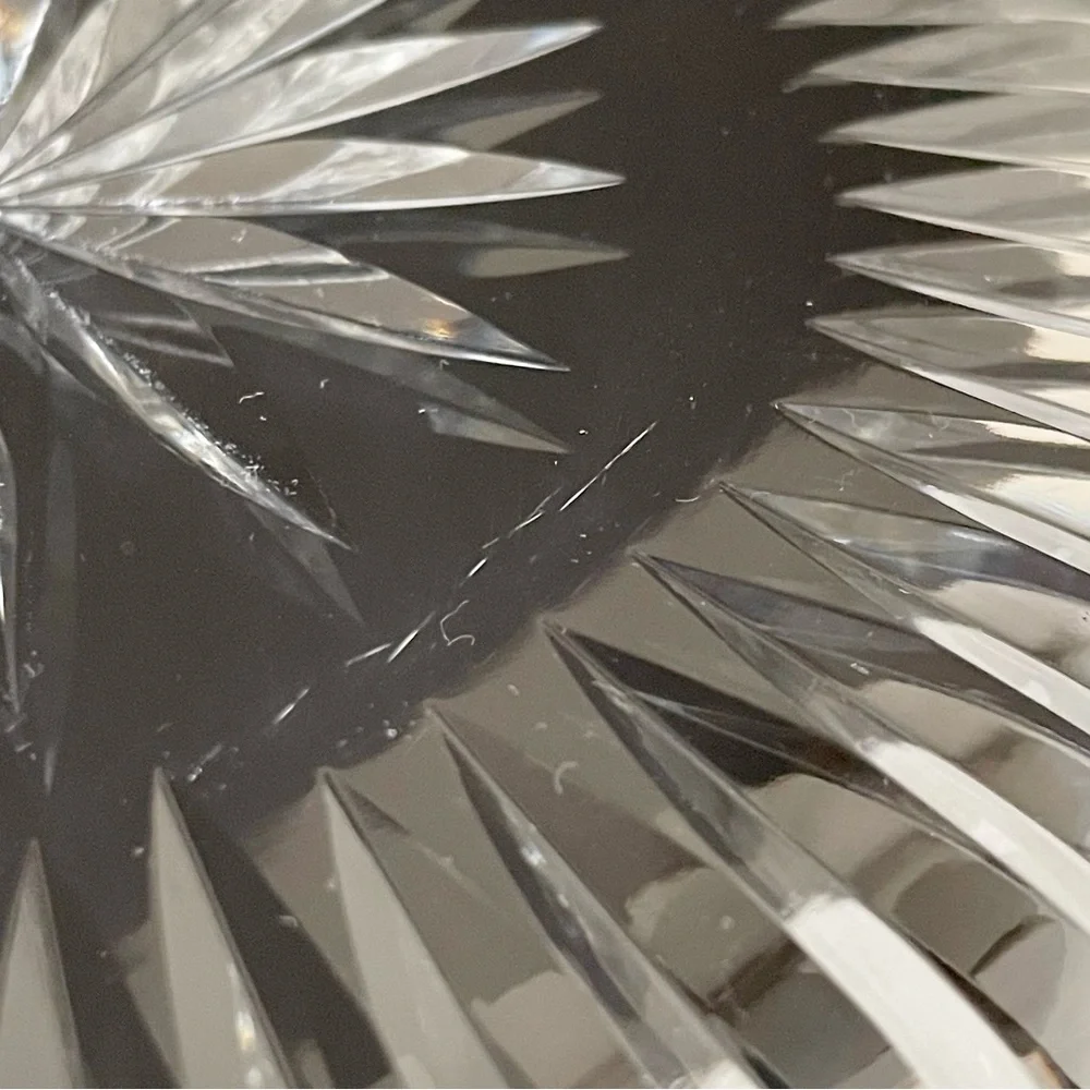 SET of 4 Crystal Party Plates - Kosta Boda